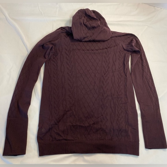 NWOT Lululemon Rest Less Hoodie  Black Cherry  size 10 - Picture 7 of 13